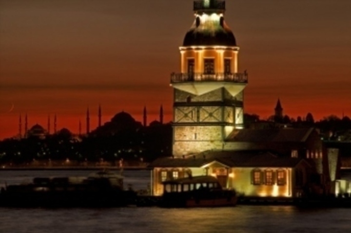 Dívčí věž v Istanbulu v Turecku 
